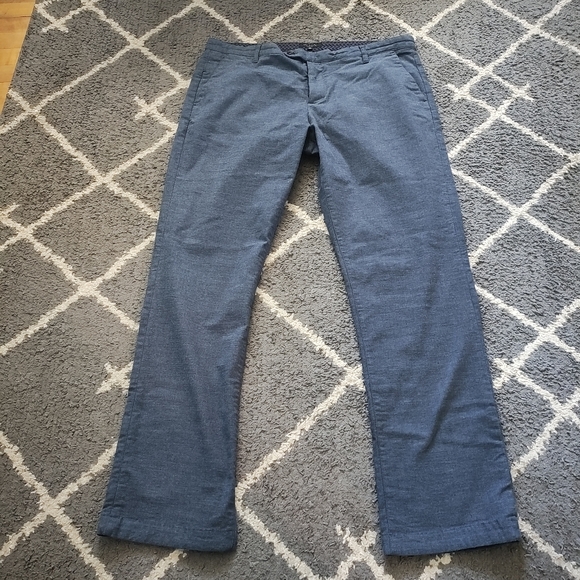 Ted Baker London Clasmay Classic Fit Textured Dress Pants Size 38L - Picture 2 of 10